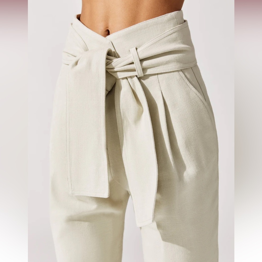 IRO Madeon Belted Pants in Natural - Picture 4 of 15